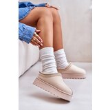 Boto Women's snow boots on a platform insulated with fur light beige Remenia | Eponuda.ba