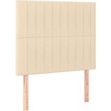  Okvir za krevet s uzglavljem krem 100x200 cm od tkanine | shoptok.hr