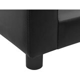 SOFA za pse crna 60 x 43 x 30 cm od pliša i umjetne kože | shoptok.hr