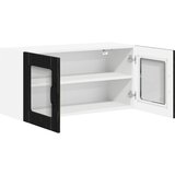  Zidni stakleni ormarić LUCCA Crni hrast 80 x 31 x 40 cm | Eponuda.ba