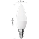  LED žarnica Basic Candle E14 / 8,8 W (60 W) / 806 lm / Nevtralna bela | Shoptok.si