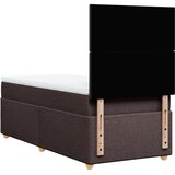  Krevet s oprugama i madracem tamnosmeđi 90 x 190 cm od tkanine | shoptok.hr