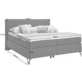 Esposa POSTELJA BOXSPRING 200 cm x 200 cm , tekstil siva | Shoptok.si