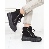 Resti Women's black eco-suede boots with sheepskin Vetic - Footwear | ePonuda.com