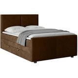 MID.YOU POSTELJA BOXSPRING 140 cm x 200 cm , les, kovina, umetna masa, tekstil rjava | Shoptok.si