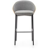 Kave Home Siva/u prirodnoj boji barska stolica (visine sjedala 77 cm) Eamy – | shoptok.hr