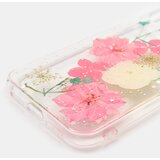 Sinsay Prozirna maskica za iPhone 11/XR sa sušenim ružičastim cvijećem i šljokicama | shoptok.hr