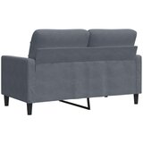 vidaXL Dvosed temno siv 120 cm žamet | Shoptok.si