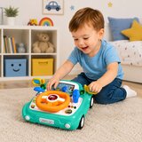  Interactive Panel Driving Simulator Car Lights Sounds Blue | shoptok.hr