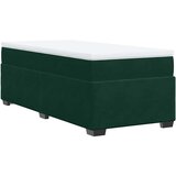 Box spring krevet s madracem tamnozeleni 90x190 cm baršunasti | shoptok.hr