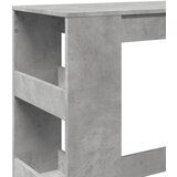  Barski stol s držačima boja betona 90x40x103,5 cm drveni | shoptok.hr