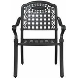  Vrtna stolica 2 pcs Crna 55 x 56,5 x 91cm Aluminij | shoptok.hr