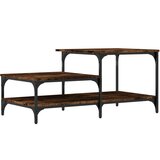  The Living Store Klubska mizica dimljeni hrast 100x50,5x45 cm inženirski les - Klubska Mizica, (21444974) | Shoptok.si