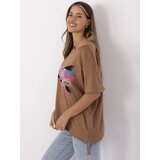 Calimera T-shirt-CLM-TS-1019.79-light brown | Shoptok.si
