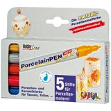  Set metalik flomastera za porcelan 160°C - 5 delni (HOBBY) Cene