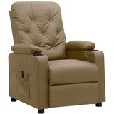  Električni naslonjač od umjetne kože boja cappuccina - Boja cappuccina 1 | shoptok.hr