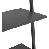  Naslanjajuće police s 4 razine crne 64 x 34 x 150,5 cm | shoptok.hr