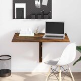  Sklopivi zidni stolić Boja dimljenog hrasta 100x60x56 cm drveni | shoptok.hr