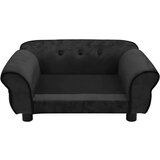 vidaXL Pasji kavč črn 72x45x30 cm iz pliša, (20799829) | Shoptok.si
