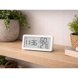 Digitalni LCD termometer higrometer ura 10cm bel | Shoptok.si