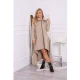 Kesi Insulated dress with long sides light beige Cene