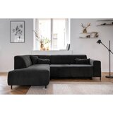 MID.YOU KOTNA SEDEŽNA GARNITURA, rebrasti žamet temno siva | Shoptok.si