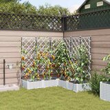  Vrtna saksija 5 pcs Bijeli 120 x 120 x 126 cm Plastika | shoptok.hr