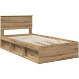  Konstrukcija postelje Oreh 100 x 200 cm Masivno borovo les, (5000103474) | Shoptok.si