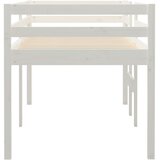  Visoki krevet bijeli 90 x 190 cm od masivne borovine | shoptok.hr