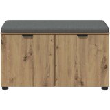  Klupa za hodnik s jastukom Umjetnički hrast 80 x 38 x 46 cm | shoptok.hr