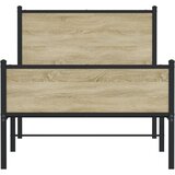 Metalni okvir kreveta bez madraca boja hrasta sonome 107x203 cm | shoptok.hr