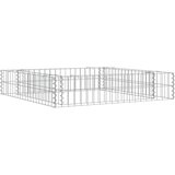  Gabionska povišena gredica od pocinčanog čelika 100x100x20 cm | shoptok.hr