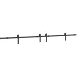  Pribor za klizna vrata 400 cm čelični crni | shoptok.hr