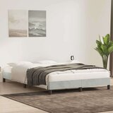 vidaXL posteljni okvir brez vzmetnice svetlo siva 140x220 cm žamet | Shoptok.si