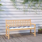 vidaXL Blazina za vrtno klop 2 kosa modro-bele črte 180x50x7 cm blago Cene