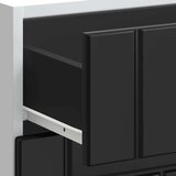 vidaXL Kuhinjska osnovna omarica Lucca črn inženirski les | Shoptok.si