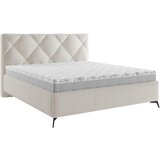 MID.YOU OBLAZINJENA POSTELJA 160 cm x 200 cm , tekstil krem barve | Shoptok.si