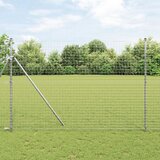 vidaXL Ograjni stebri 13 kos Ø32 mm 210 cm Galvanizirano jeklo Cene