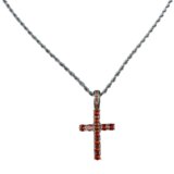 IZMAEL Ogrlica ZC-22769 - Srebrna / Oranžna | Shoptok.si