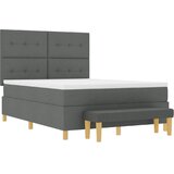 s opruga kutije Tamno siva 190 x 140 cm tkanina | shoptok.hr