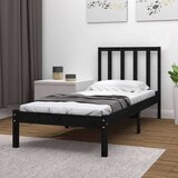  Za krevet od masivne borovine crni 100 x 200 cm | shoptok.hr