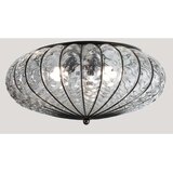  siru - plafonsko svetlo accademia 3xE27/60W/230V prozirno/crno venecijansko staklo | Eponuda.com