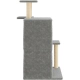  Mačje drevo s praskalniki iz sisala svetlo sivo 97 cm | Shoptok.si
