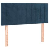 Box spring krevet s madracem tamnoplavi 100x200 cm baršunasti | shoptok.hr