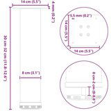 vidaXL Noge za mizo za kavo 4 kosi črna 30-32 cm jeklo | Shoptok.si