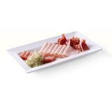 Hendi Pravokotni melaminski krožnik 36x20,5 cm višina 3,8 cm bel - 561508, (21385394) | Shoptok.si
