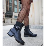 Gemre Black ankle boots with decorative buckle Archuleta | Shoptok.si