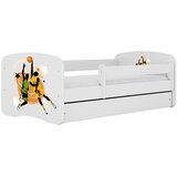HAPPYKIDS Otroška postelja Dreamy 140x70 košarka z ležiščem brez predala Bela | Shoptok.si