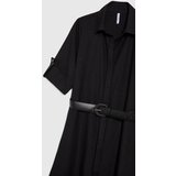 Marisse Black Midi Shirt Dress | Shoptok.si