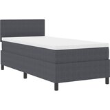 Krevet s opruga kutije Tamno siva i bijela 100 x 200 cm | shoptok.hr